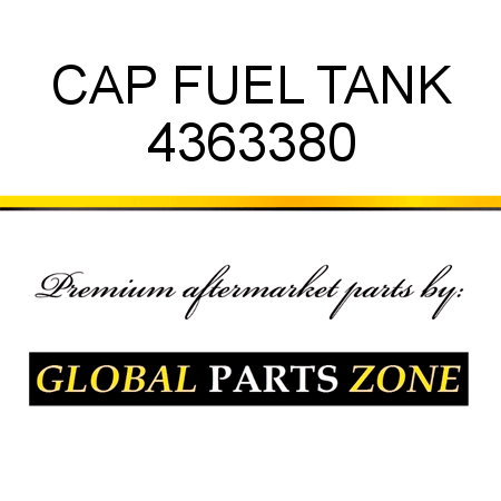 CAP, FUEL TANK 4363380