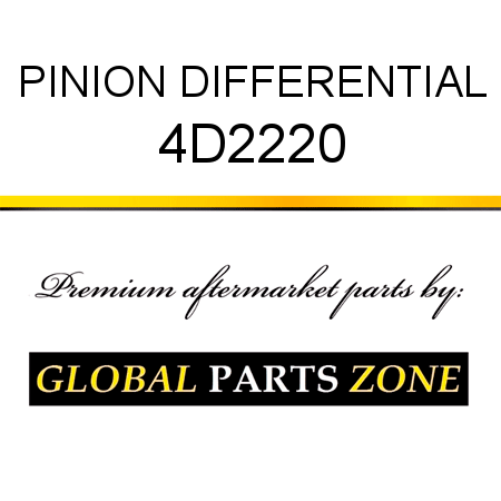 PINION, DIFFERENTIAL 4D2220