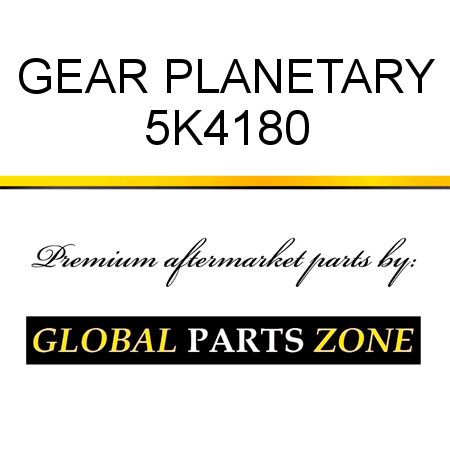 GEAR, PLANETARY 5K4180