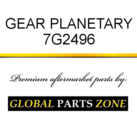 GEAR, PLANETARY 7G2496