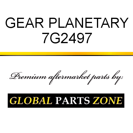 GEAR, PLANETARY 7G2497