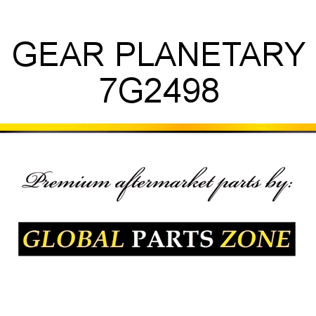 GEAR, PLANETARY 7G2498