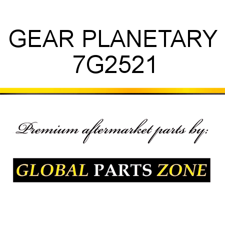 GEAR, PLANETARY 7G2521