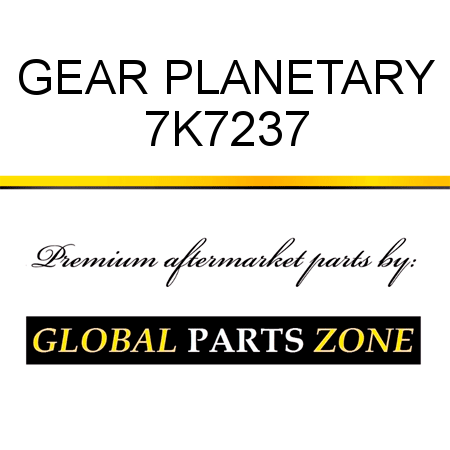 GEAR, PLANETARY 7K7237