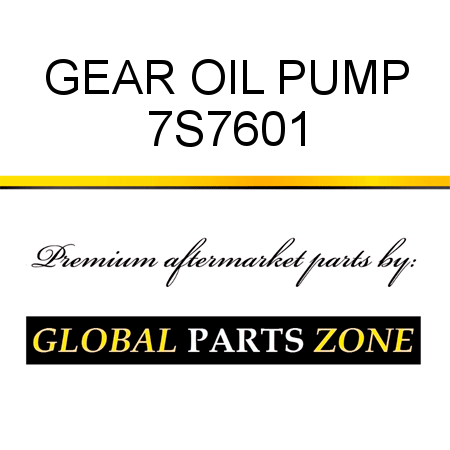 GEAR, OIL PUMP 7S7601