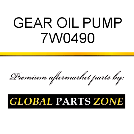 GEAR, OIL PUMP 7W0490