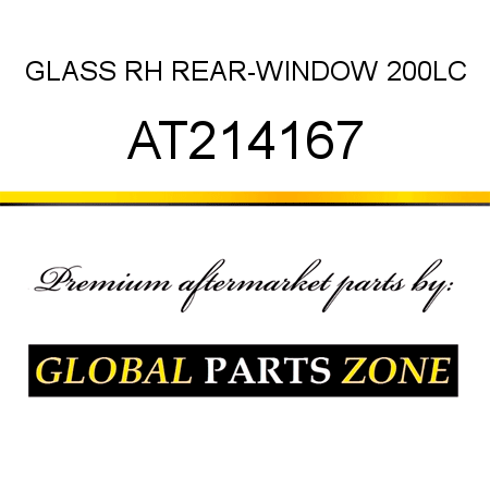 GLASS, RH REAR-WINDOW 200LC AT214167