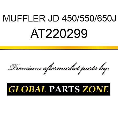 MUFFLER, JD 450/550/650J AT220299
