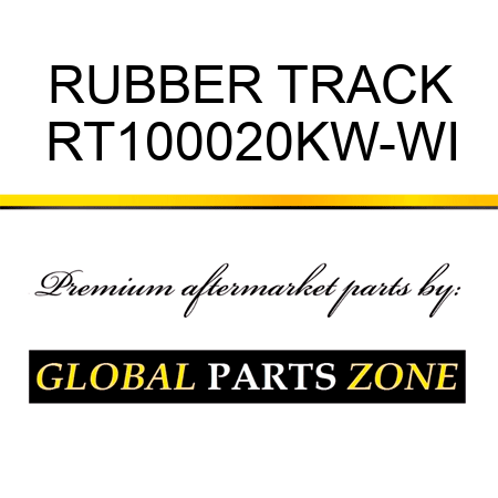 RUBBER TRACK RT100020KW-WI