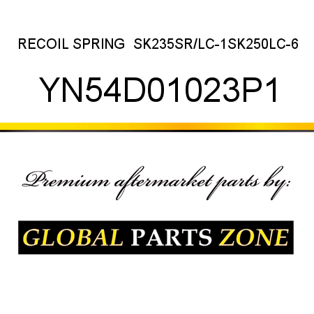 RECOIL SPRING  SK235SR/LC-1,SK250LC-6 YN54D01023P1