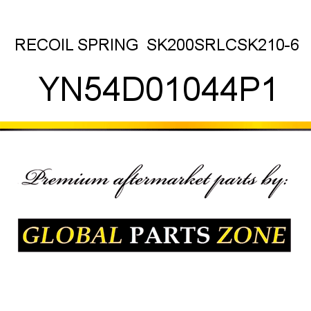 RECOIL SPRING  SK200SRLC,SK210-6 YN54D01044P1
