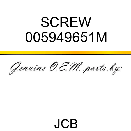 SCREW 005949651M
