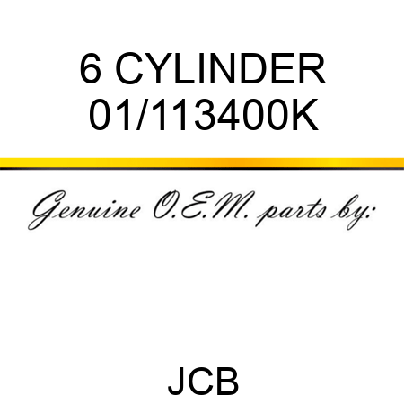 6 CYLINDER 01/113400K
