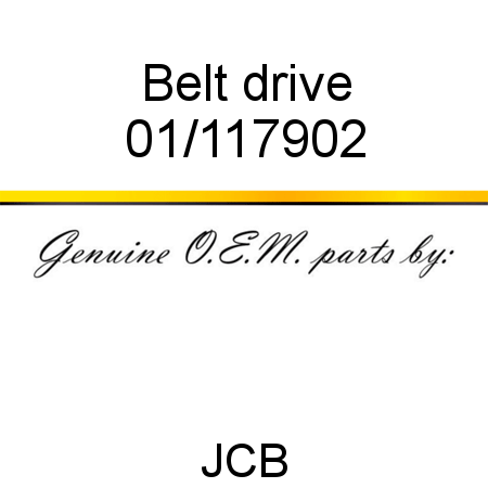 Belt, drive 01/117902