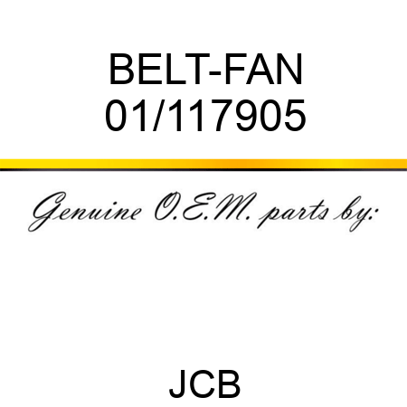 BELT-FAN 01/117905