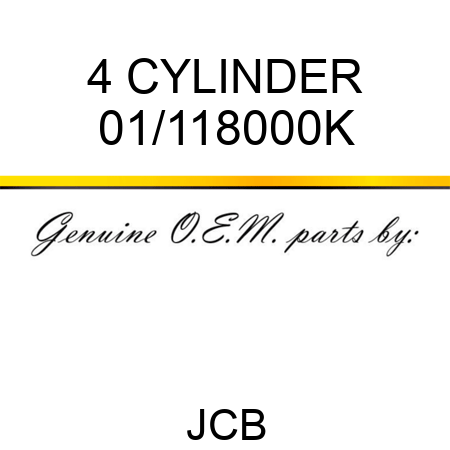 4 CYLINDER 01/118000K