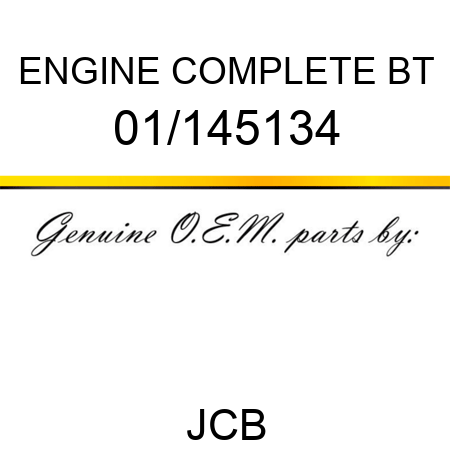 ENGINE COMPLETE BT 01/145134