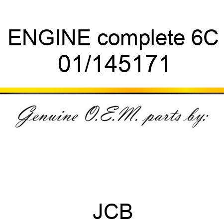 ENGINE complete 6C 01/145171