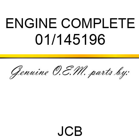 ENGINE COMPLETE 01/145196