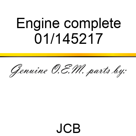 Engine complete 01/145217