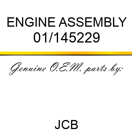 ENGINE ASSEMBLY 01/145229