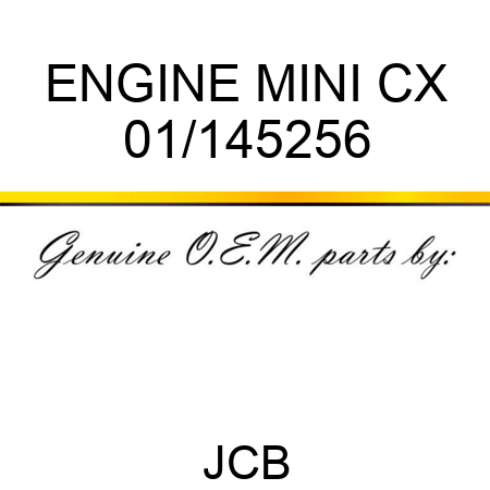 ENGINE MINI CX 01/145256