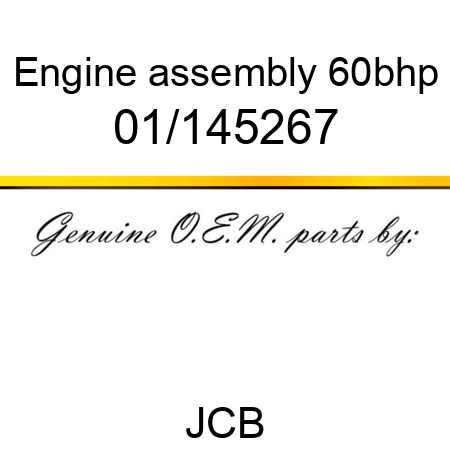 Engine, assembly,, 60bhp 01/145267