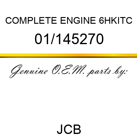 COMPLETE ENGINE 6HKITC 01/145270