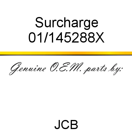 Surcharge 01/145288X