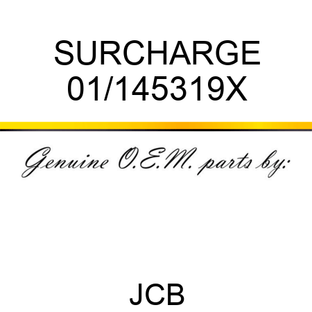 SURCHARGE 01/145319X