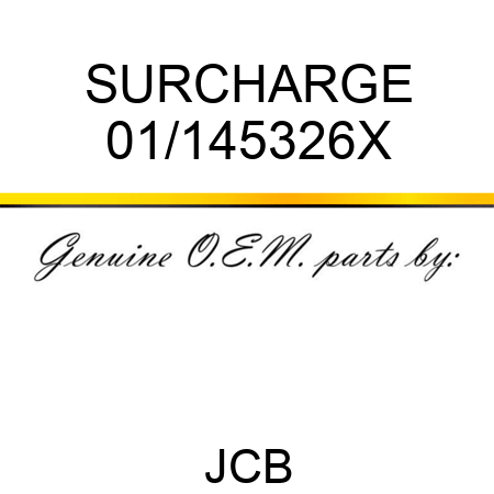 SURCHARGE 01/145326X