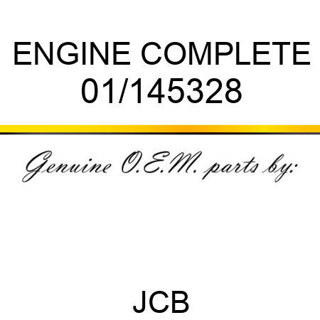 ENGINE COMPLETE 01/145328