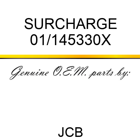 SURCHARGE 01/145330X