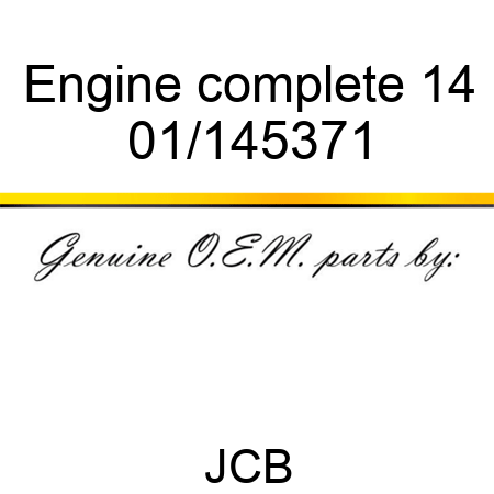 Engine complete 14 01/145371