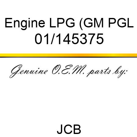 Engine LPG (GM PGL 01/145375