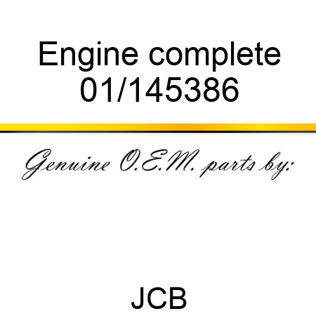 Engine complete 01/145386