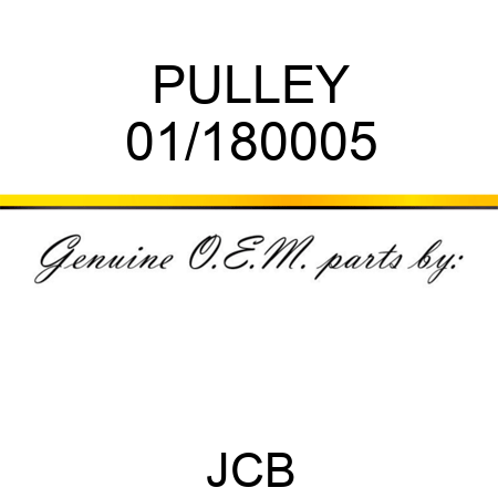 PULLEY 01/180005
