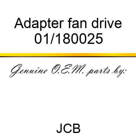 Adapter fan drive 01/180025