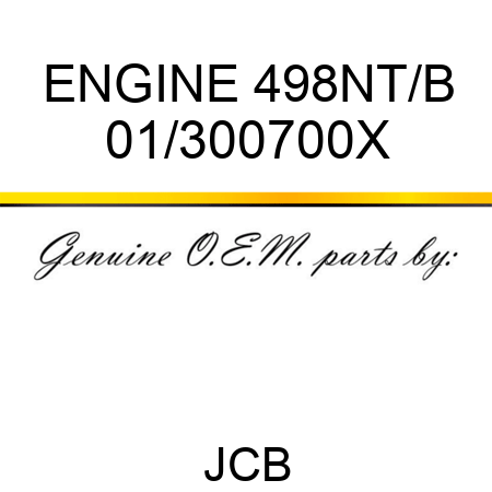 ENGINE 498NT/B 01/300700X