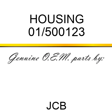 HOUSING 01/500123