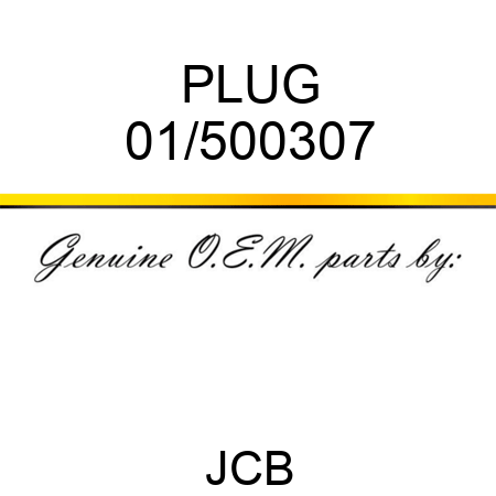 PLUG 01/500307