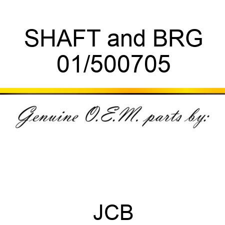 SHAFT&BRG 01/500705