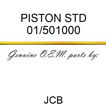 PISTON STD 01/501000