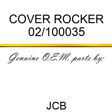 COVER ROCKER 02/100035