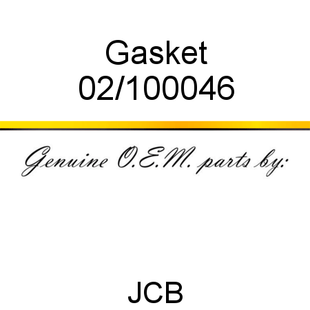 Gasket 02/100046