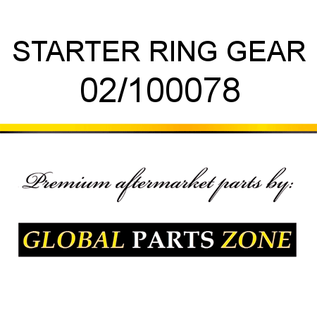 STARTER RING GEAR 02/100078