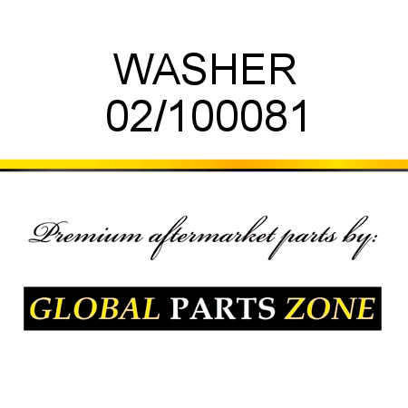 WASHER 02/100081