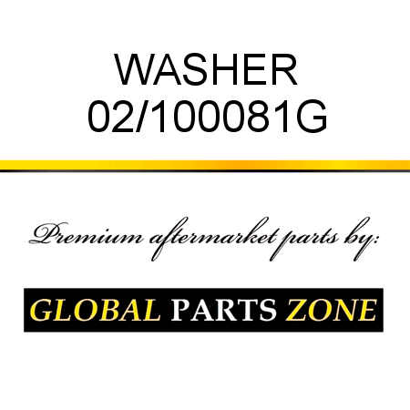 WASHER 02/100081G