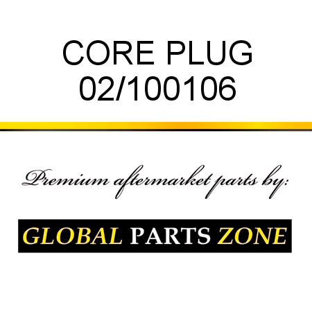 CORE PLUG 02/100106