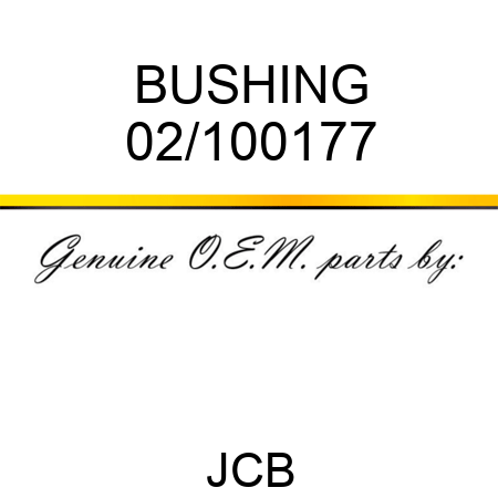 BUSHING 02/100177